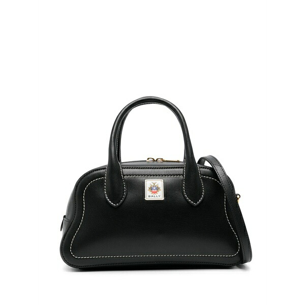 バリー レディース トートバッグ 御徒面子 Logo-patch tote bag Black