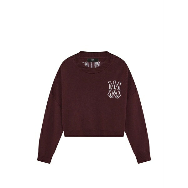 アミリ レディース 編み物\u0026プルオーバー アウター Crew-neck sweater Red