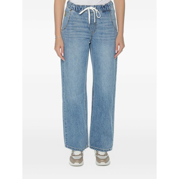 一 ティースプーン レディース ジーンズズボン下 ボトムス Roadhouse drawstring-waist jeans Blue