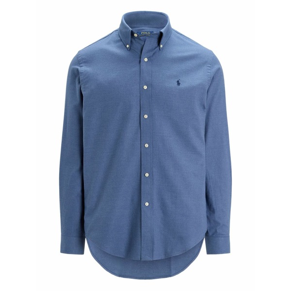 ラルフローレン メンズ プルオーバー トップス Polo pony-embroidered shirt Blue