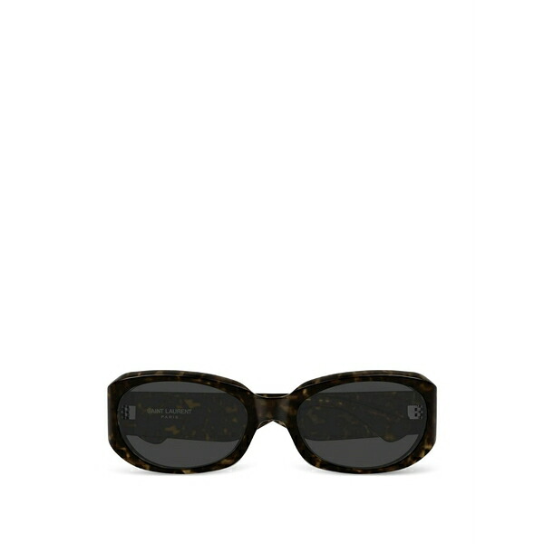 サンローラン アイウェア レディース 黒眼鏡＆アイウェア 付属物 Oval-frame sunglasses Brown