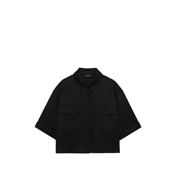 アニービン レディース プルオーバー トップス Edith short-sleeve shirt Black