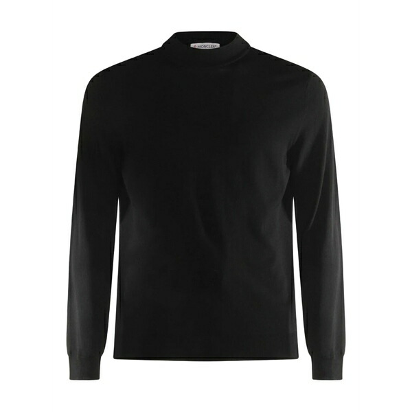 ザノーネ メンズ 編み物\u0026プルオーバー アウター Mock-neck long-sleeve sweater Black