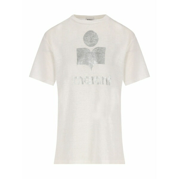 イザ呼びりん マラン レディース ティーシャツ トップス Zewel cotton t-shirt White