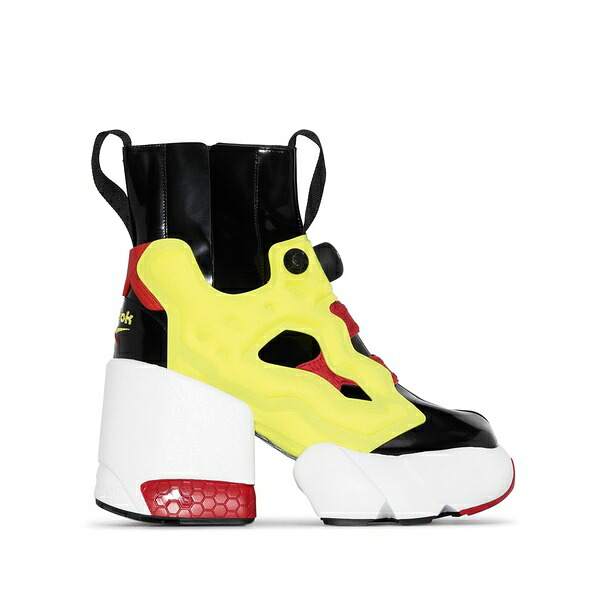 マルタンマルジェラ レディース ブーツ シューズ X reebok tabi instapump fury hi ankle boots Black