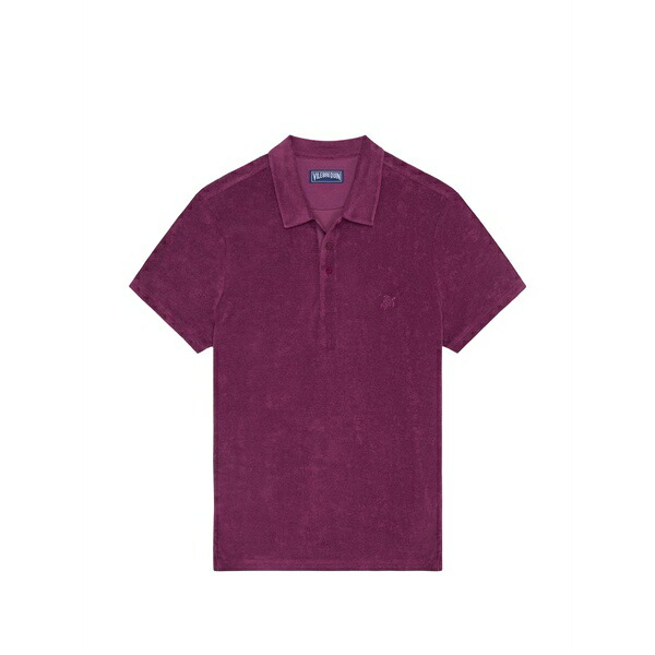 ヴィルブレクイン メンズ スポーツシャツ トップス Embroidered terry polo shirt Purple