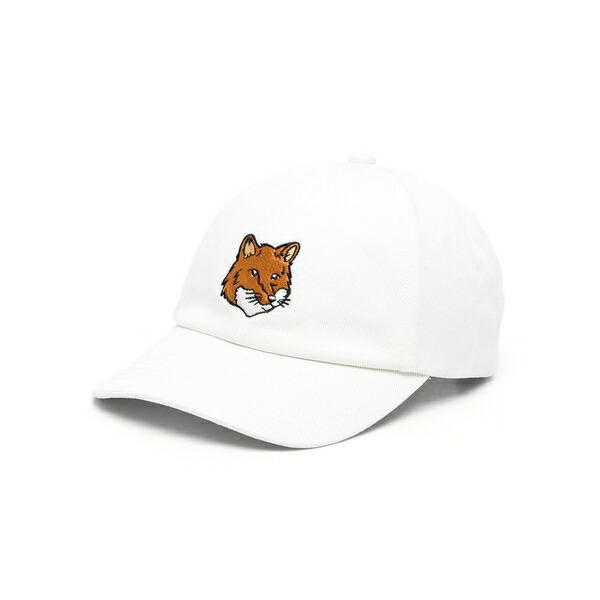 住み家 稲荷 メンズ 鳥打ち帽 付属物 Bold fox cotton baseball cap White
