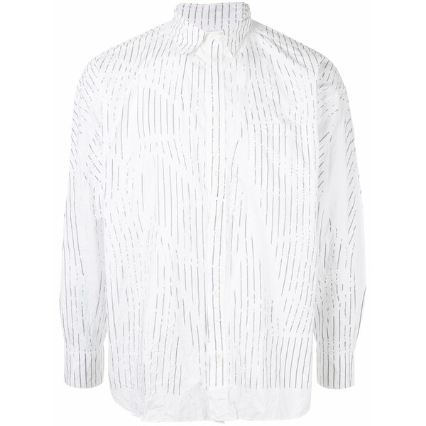 ダブレット メンズ ティーシャツ トップス Striped shirt White