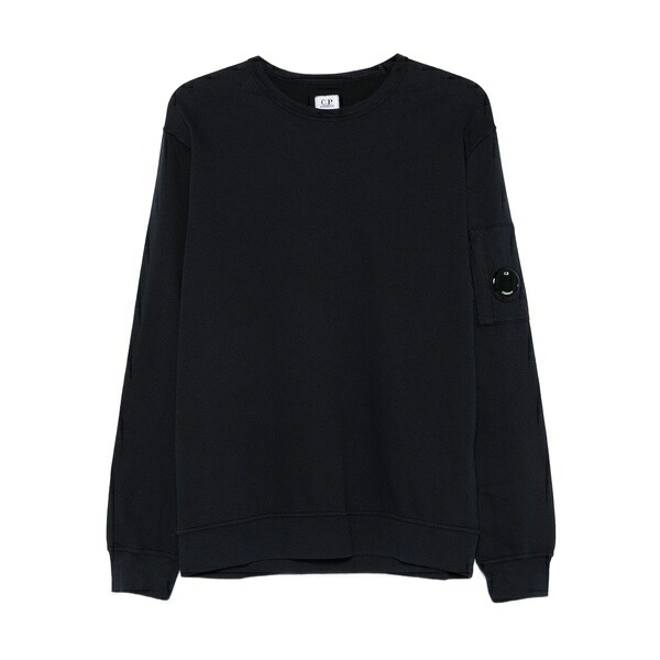 シーピーカンパニー メンズ パーカー・スウェットシャツ アウター Logo-detail sweatshirt Blue