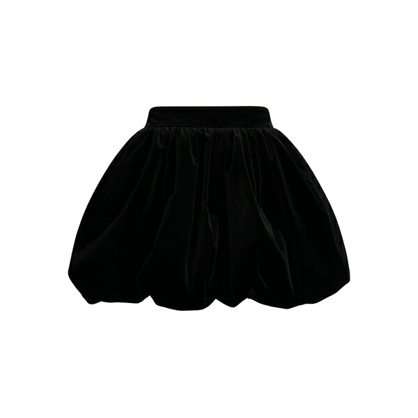 ジャンパトゥ レディース スコート ボトムス Bubble velvet skirt Black