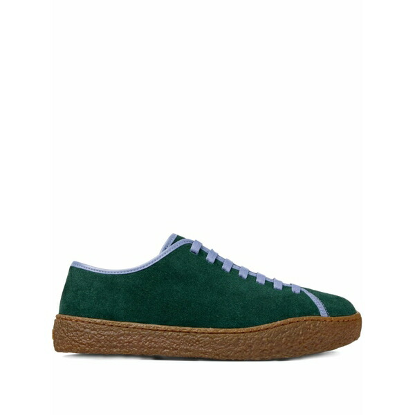 カンペール メンズ スニーカー シューズ Peu terreno suede lace-up sneakers Green