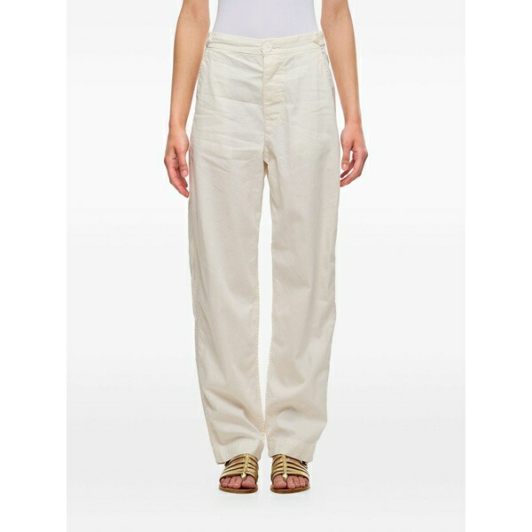 ケイシーケイシー レディース 心地好いズボン下 ボトムス Double-pocket trousers White