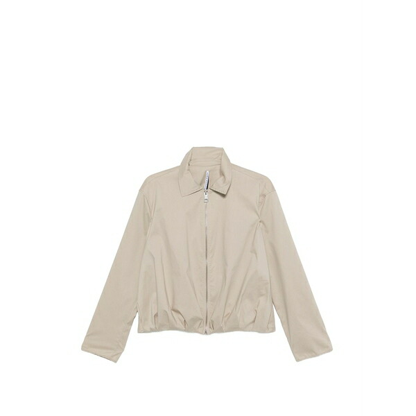 リビアナコンティ レディース 上衣＆上衣 アウター Zip-fastening pleated jacket Neutrals