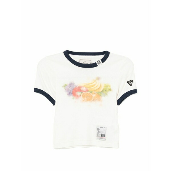 ミハラヤスヒロ レディース ティーシャツ トップス Printed t-shirt White