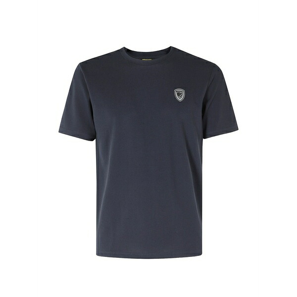 ブラウアー メンズ ティーシャツ トップス Jan logo-patch t-shirt Blue