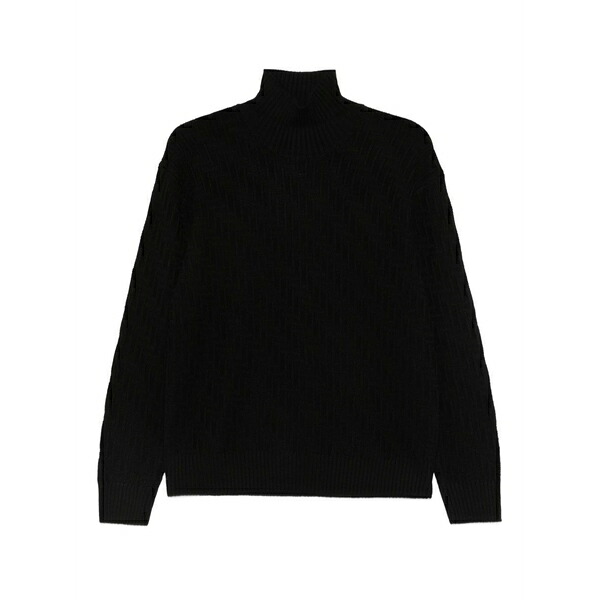 パウロペコラ メンズ 編み物\u0026プルオーバー アウター Merino wool jumper Black
