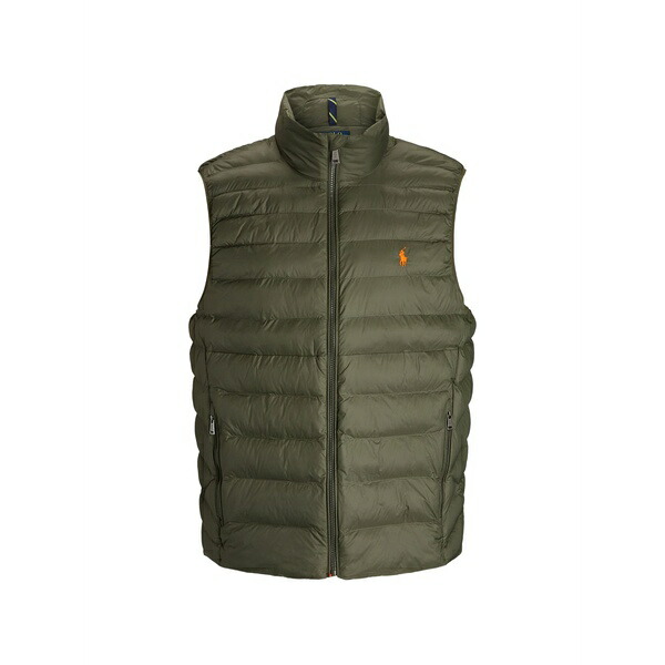 ラルフローレン メンズ 上衣＆上衣 アウター Zip quilted gilet Green