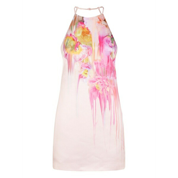 ブルマリン レディース 衣裳 トップス Floral-print mini dress Pink