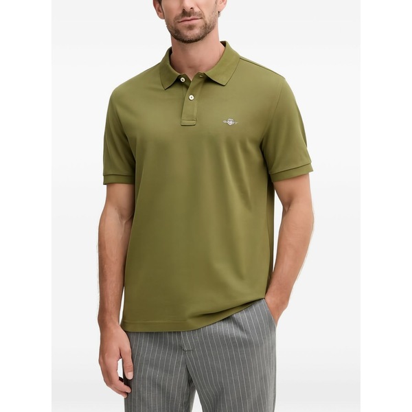 ガント メンズ スポーツシャツ トップス Short-sleeve polo shirt Green