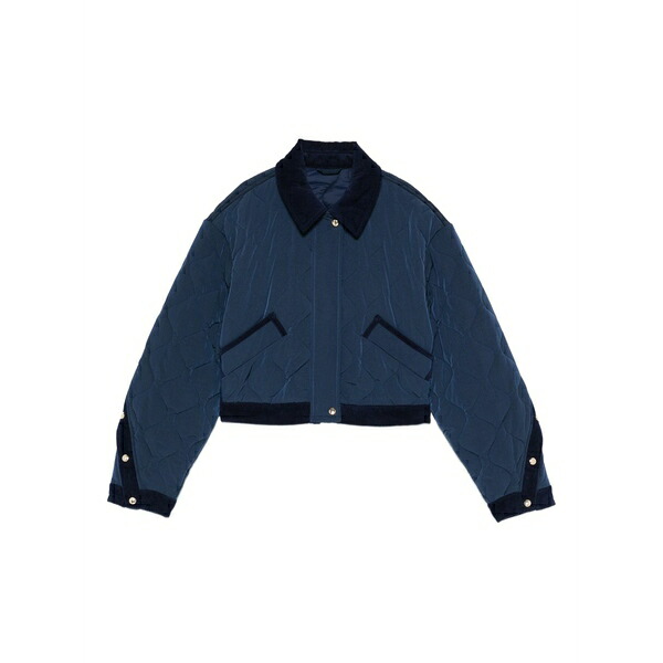 マージュ レディース 上衣＆上衣 アウター Quilted button jacket Blue