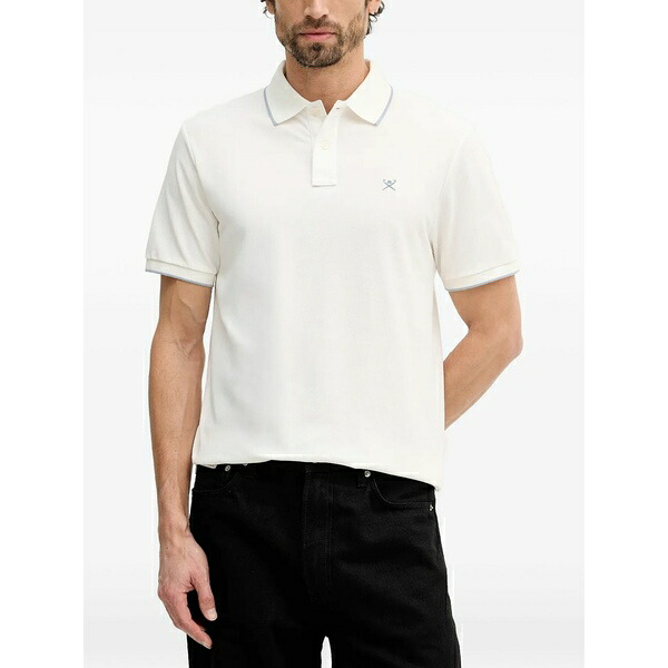 ハケット メンズ スポーツシャツ トップス Logo-embroidery polo shirt Neutrals