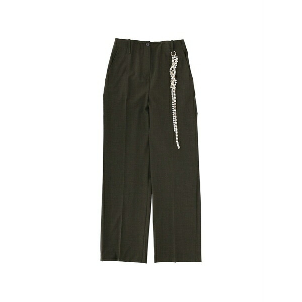 サーカス・旅人宿 レディース 心地よいズボン下 ボトムス Embellishment trousers Brown