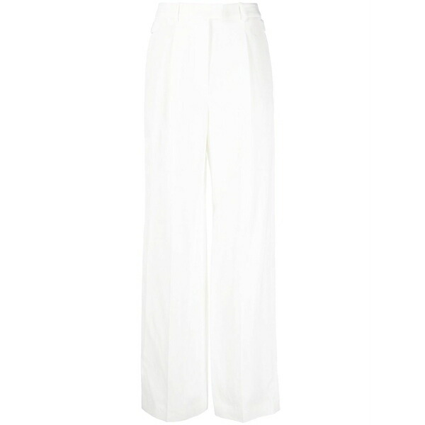 ファビアナ フィリッピ レディース 心地好いズボン下 ボトムス High-waisted tailored trousers White