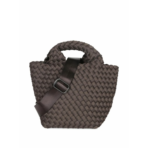 ナゲディ レディース トートバッグ 御徒面子 Woven handle tote bag Brown