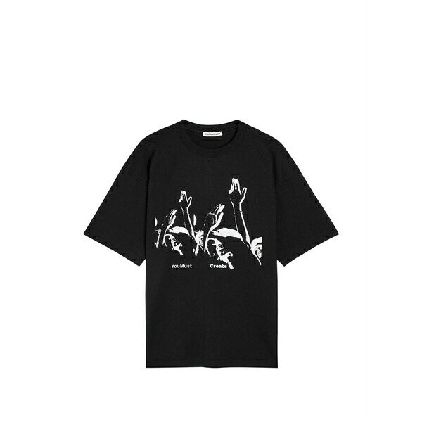 ワイエムシー メンズ ティーシャツ トップス Graphic t-shirt Black