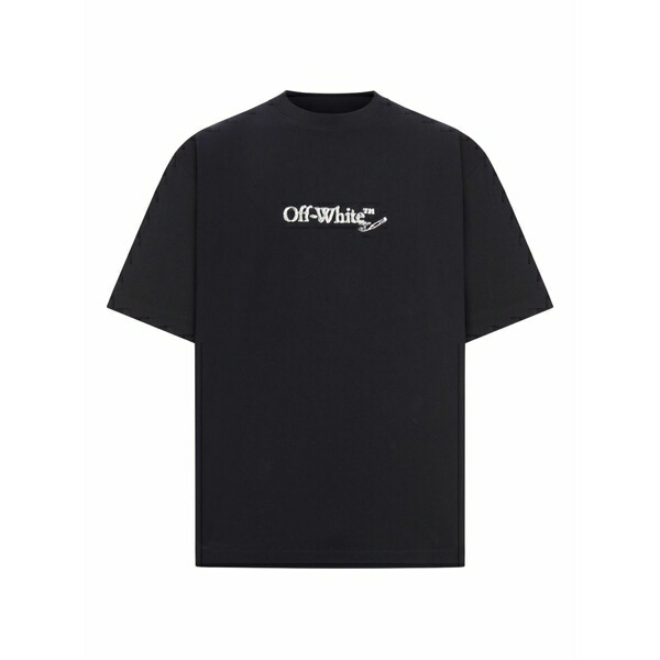 象牙色 メンズ ティーシャツ トップス Scribble arrow skate logo t-shirt Black