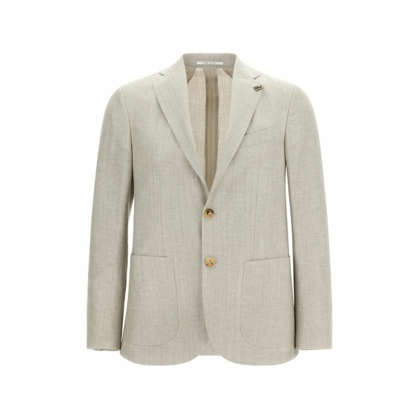 パルジレリ メンズ 上衣＆上衣 アウター Brera single-breasted blazer Grey