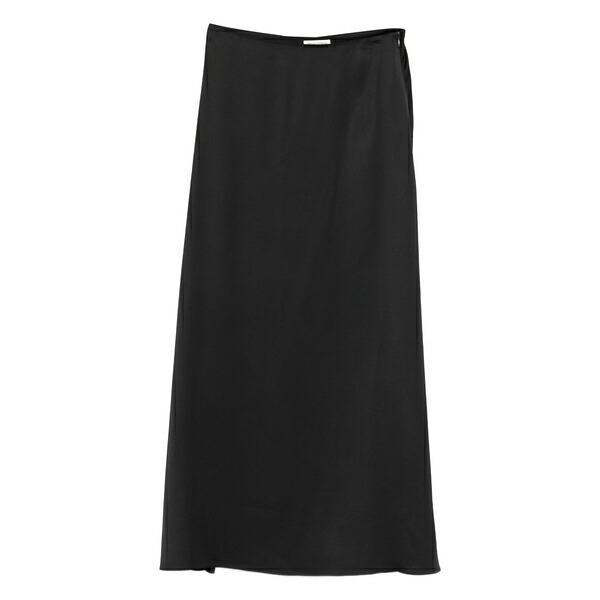 マルコポーロ レディース スコート ボトムス Satin maxi skirt Black