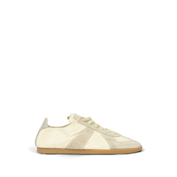 マルタンマルジェラ メンズ スニーカー シューズ Replica leather sneakers Neutrals｜asty