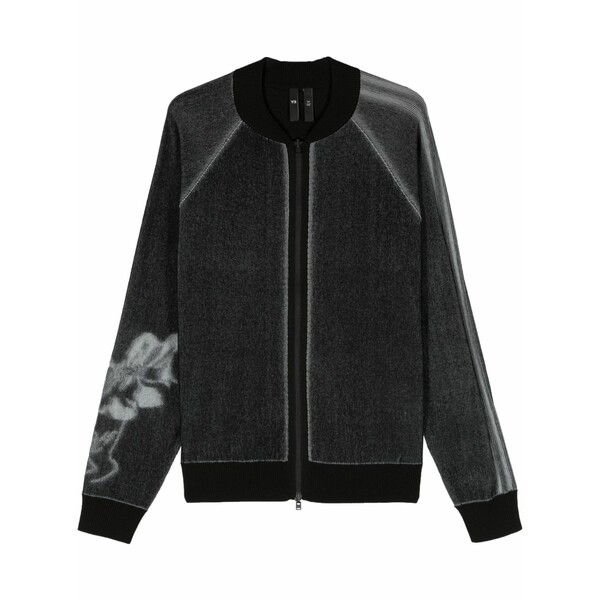 ワイスロバート・エドワード・リー メンズ ジレー アウター Gfx ribbed cardigan Black