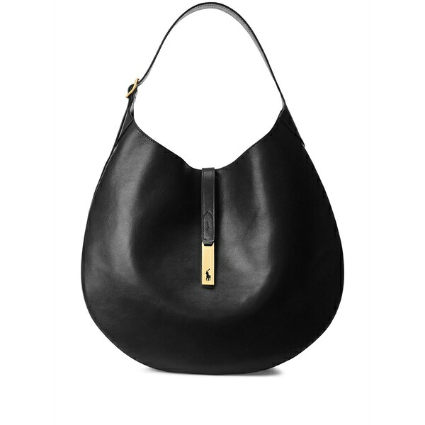 ラルフローレン レディース ショルダーバッグ 御徒面子 Large polo id shoulder bag Black