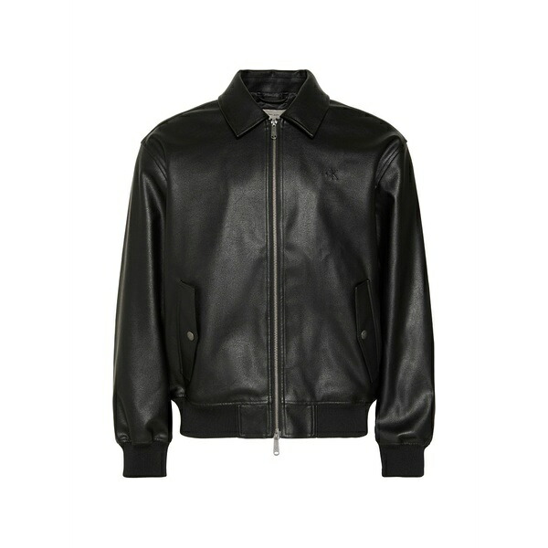 カルバンクライン メンズ 上衣＆上衣 アウター Logo-embroidered zip-up jacket Brown