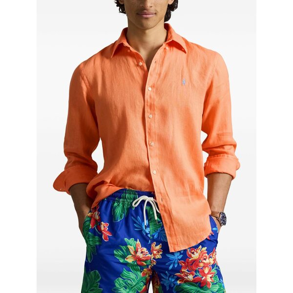 ラルフローレン メンズ プルオーバー トップス Long-sleeves shirt Orange