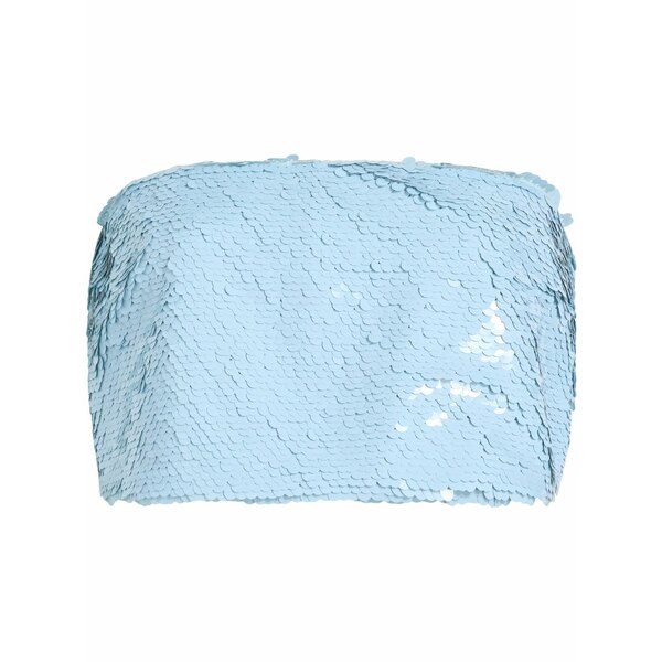 サンクアセプト レディース カットソー トップス Jupiter sequinned crop top Blue