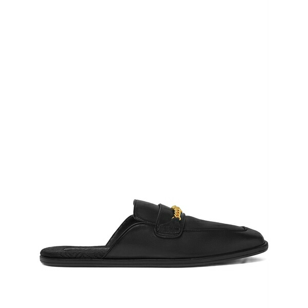 ヴェルサーチ メンズ サンダル シューズ Medusa leather mules Black