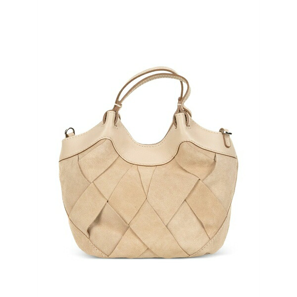 ジャンニ・キアリーニ レディース ショルダーバッグ 御徒面子 Woven top-handle clutch bag Neutrals