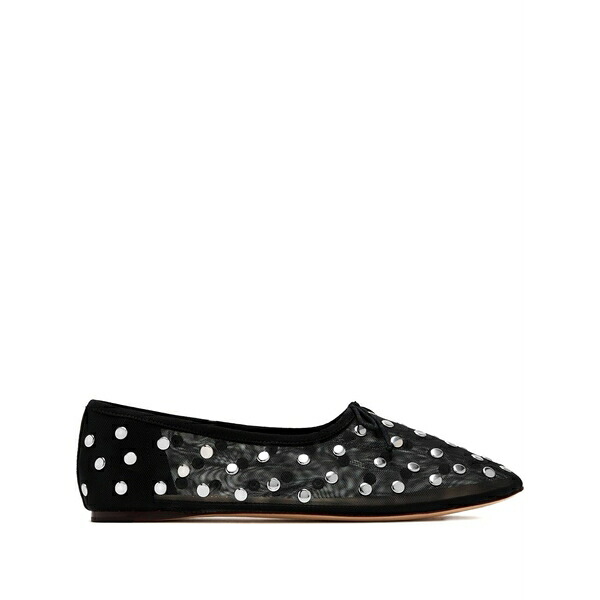ロフラー 幽客ダル レディース サンダル シューズ Landon studded-details ballerina shoes Black