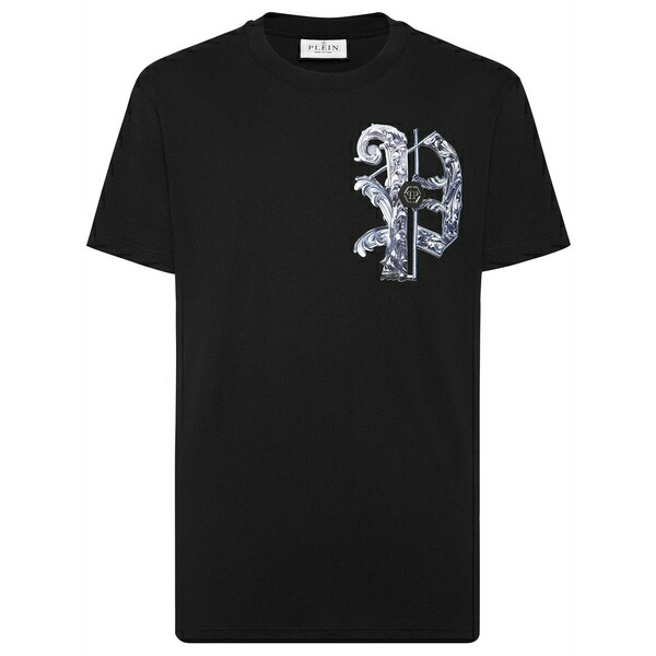 フィリップ飾り気の無い メンズ ティーシャツ トップス Ss skull-print t-shirt Black