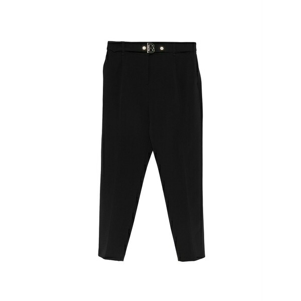 青碧御嬢さん レディース 心地好いズボン下 ボトムス Belt trousers Black