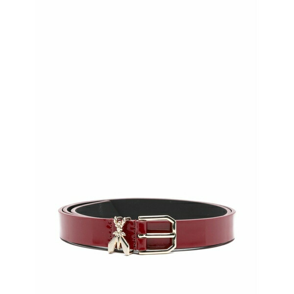 パトリツィア ペペ レディース 胴締め 佩び物 Patent leather belt Red