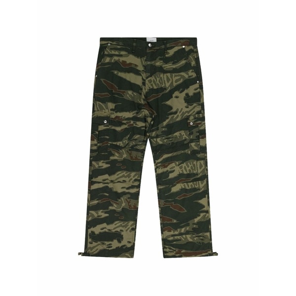 ルード メンズ 心地好いズボン下 ボトムス Camouflage-print cargo pants Green