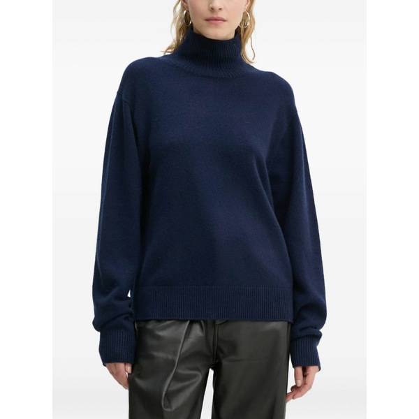 エーエルシー レディース 編み物\u0026プルオーバー アウター Teddy sweater Blue