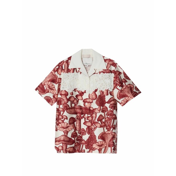 スリーワンフィリップリム レディース プルオーバー トップス Mushroom-print shirt Neutrals