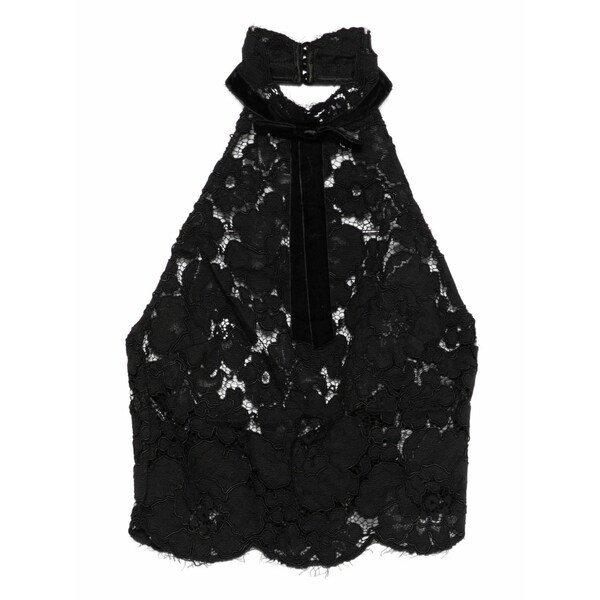 レトロフェット レディース カットソー トップス Ravenna lace top Black