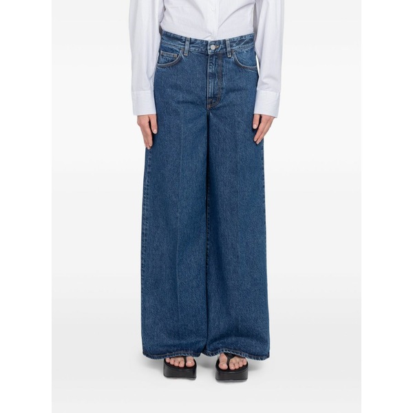 フィリッパコー レディース ジーンズズボン下 ボトムス Wide-leg jeans Blue