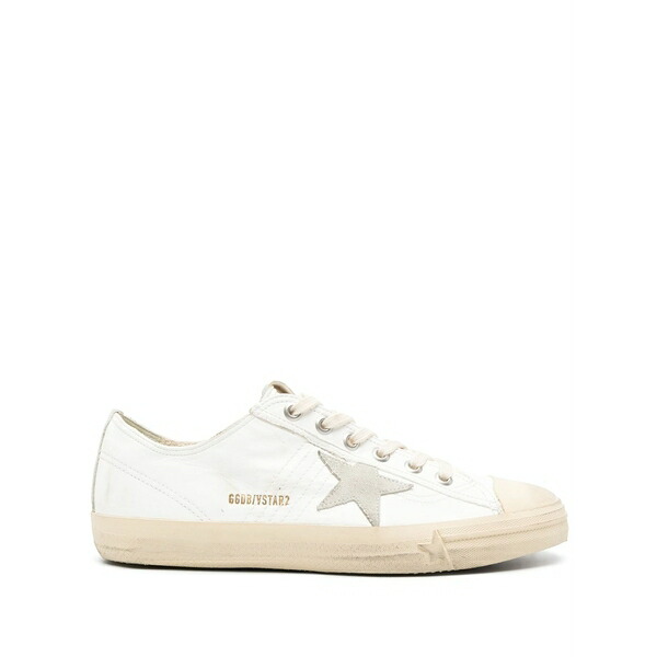 ゴールデングース メンズ スニーカー シューズ V-star lace-up sneakers White｜asty